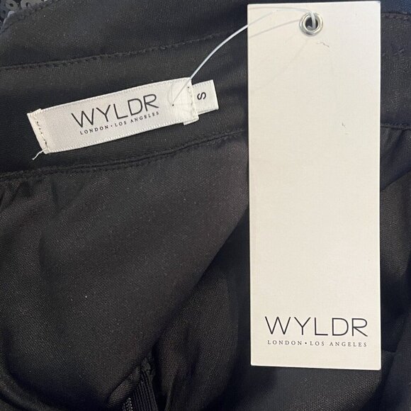 NWT WYLDR Revolve Sequin Dress Women's Small Matte Black Cocktail Party Halter - Picture 13 of 16